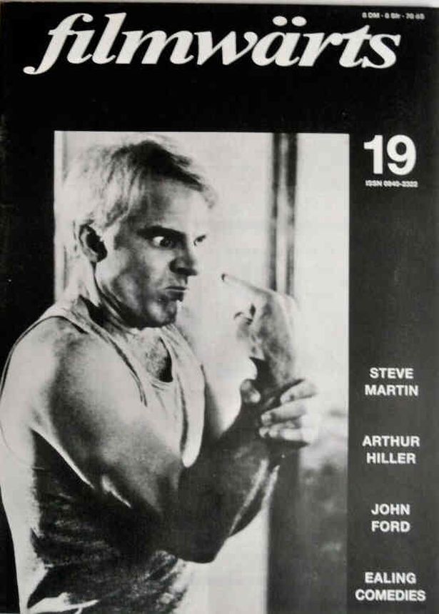 FILMWARTS magazine side cover Issue 19 Summer 1991
