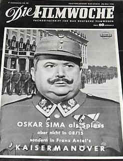 FILMWOCHE magazine side cover Issue 29  1954