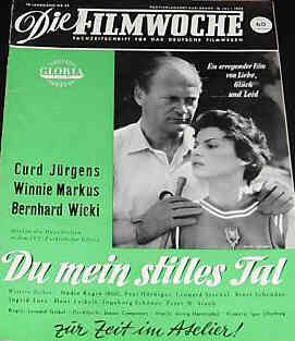 FILMWOCHE magazine side cover Issue 29  1955