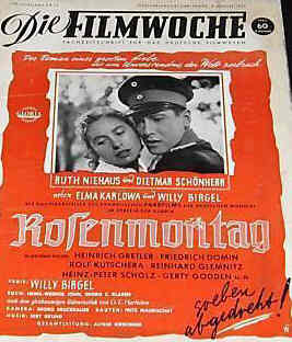 FILMWOCHE magazine side cover Issue 32  1955