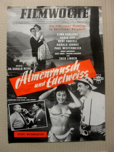 FILMWOCHE magazine side cover Issue 46  1957