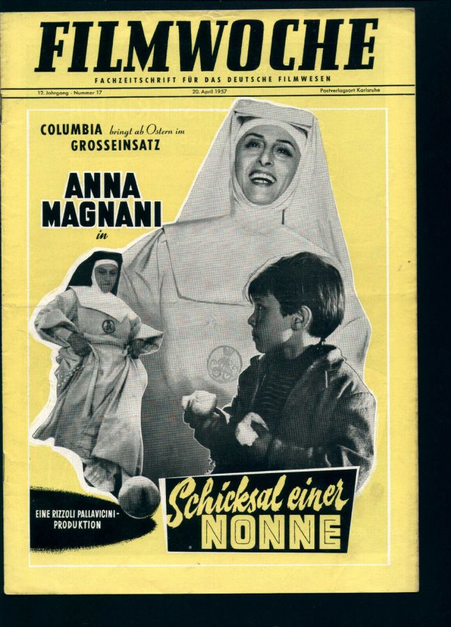 FILMWOCHE magazine side cover Issue 17 20 April 1957