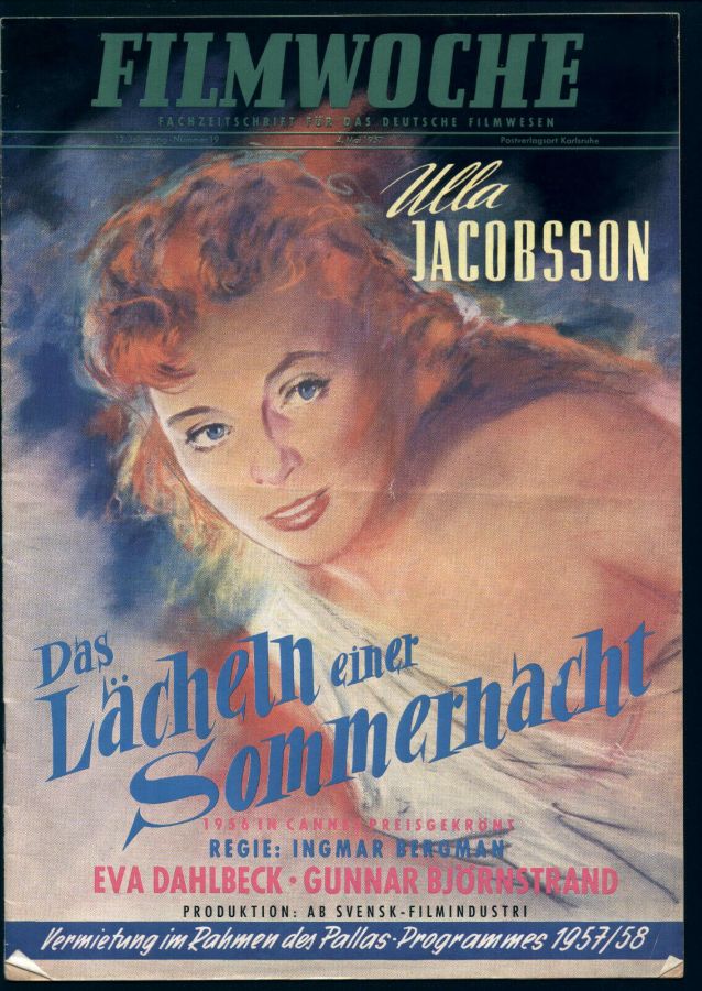 FILMWOCHE magazine side cover Issue 19 4 May 1957