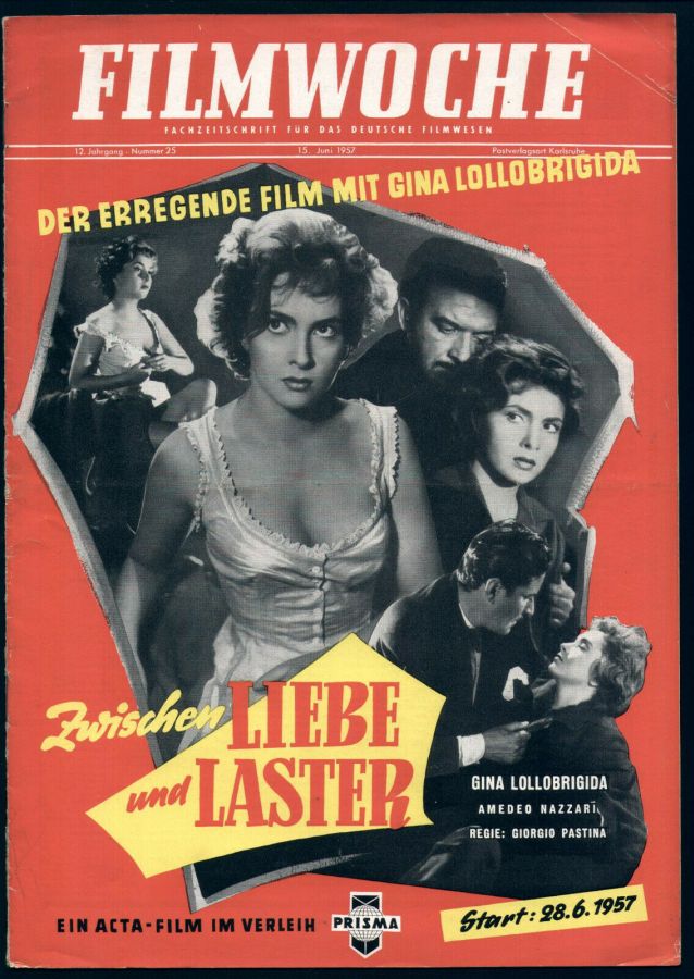 FILMWOCHE magazine side cover Issue 25 15 June 1957