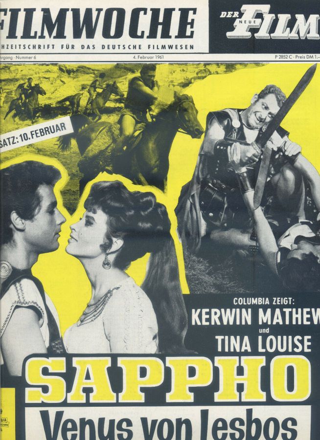 FILMWOCHE magazine side cover Issue 6 4 February 1961