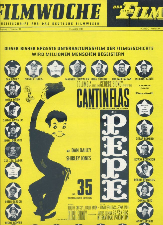 FILMWOCHE magazine side cover Issue 11 11 March 1961