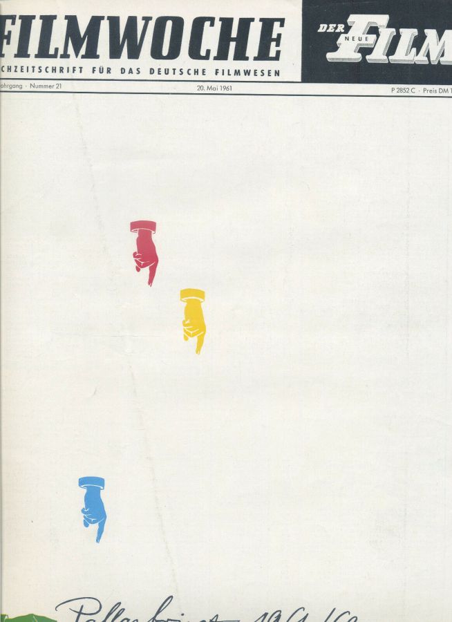 FILMWOCHE magazine side cover Issue 21 20 May 1961