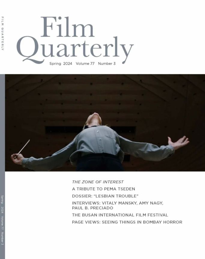 FILM QUARTERLY magazine side cover Spring 2024