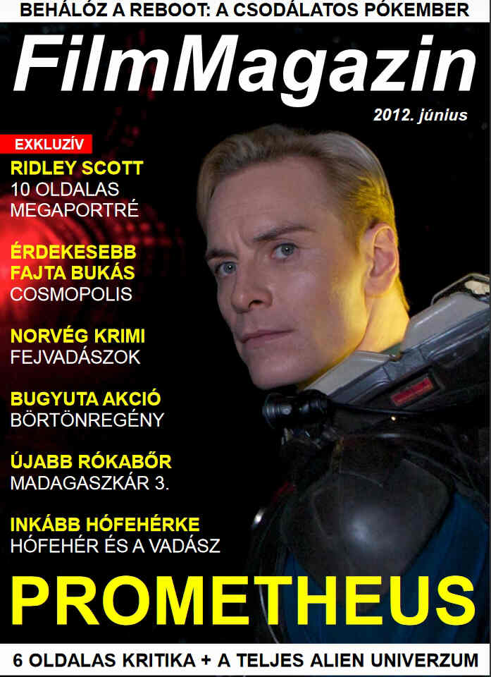 FILM MAGAZIN (Hu) magazine side cover  June 2012