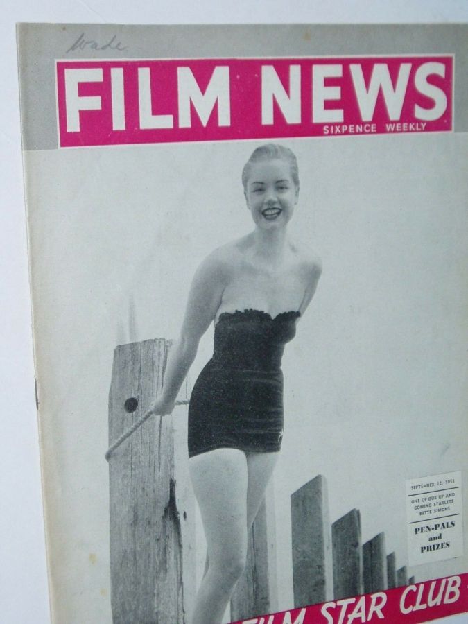 WEEKLY FILM NEWS/FILM NEWS magazine cover 12 September 1953