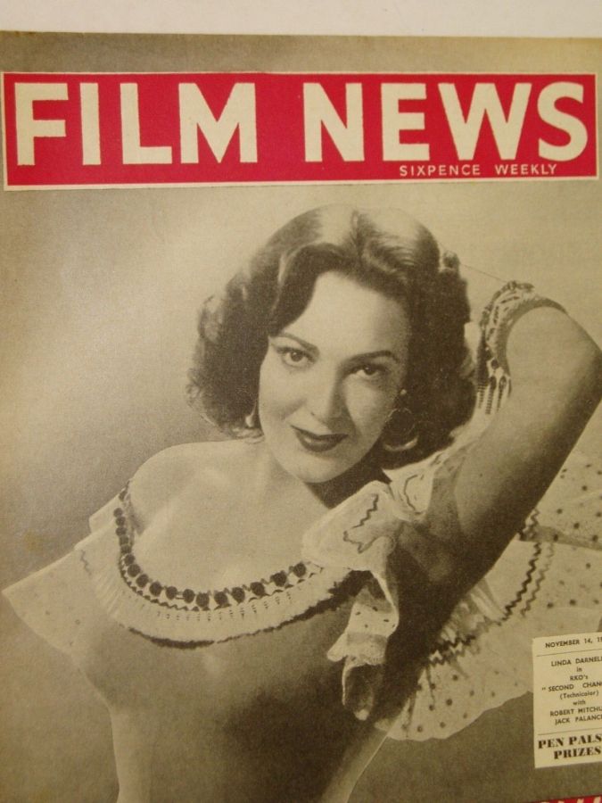 WEEKLY FILM NEWS/FILM NEWS magazine cover 14 November 1953