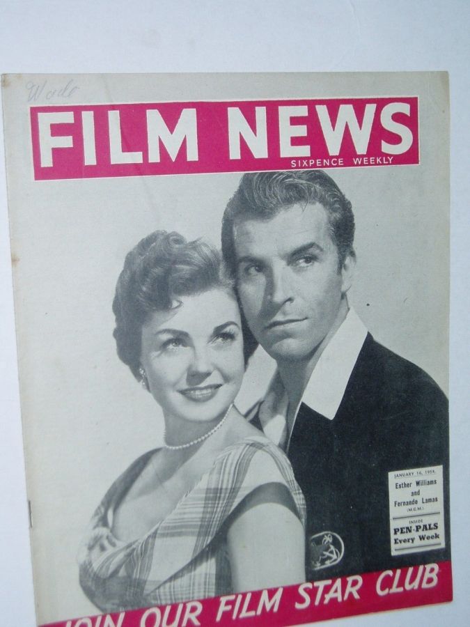 WEEKLY FILM NEWS/FILM NEWS magazine cover 16 January 1954