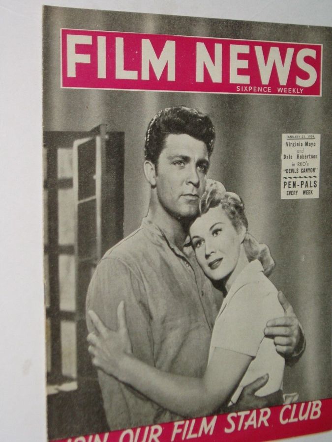 WEEKLY FILM NEWS/FILM NEWS magazine cover 23 January 1954