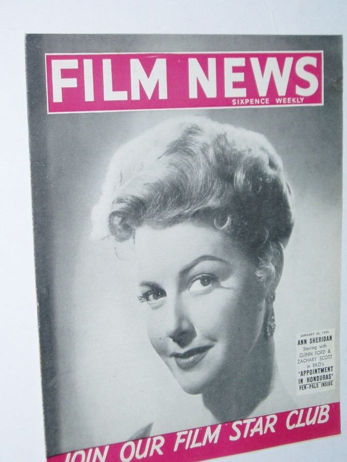 WEEKLY FILM NEWS/FILM NEWS magazine cover 30 January 1954