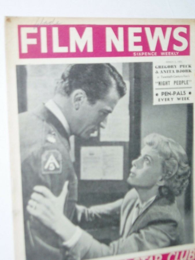 WEEKLY FILM NEWS/FILM NEWS magazine cover 6 March 1954