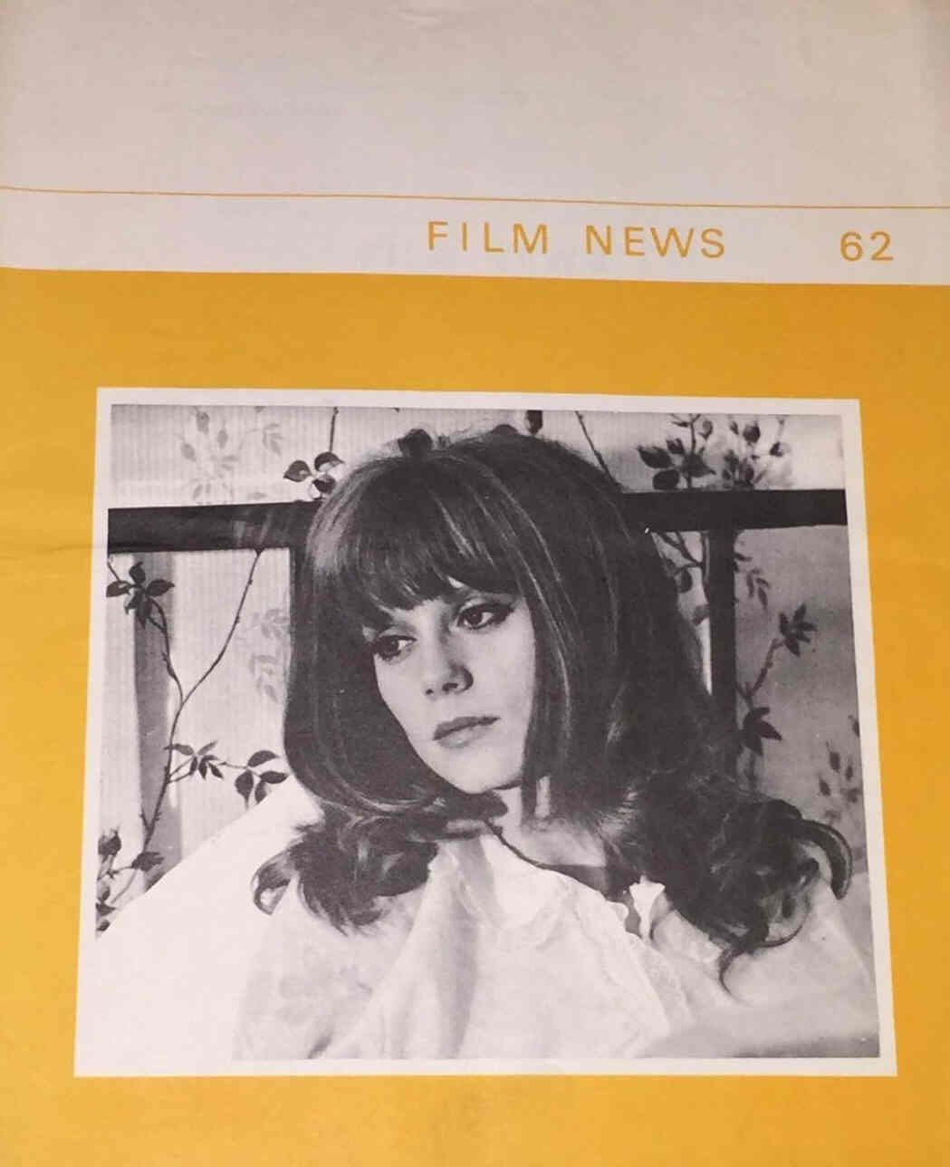 FILM NEWS BFOFS magazine side cover Issue 62 Summer 1966