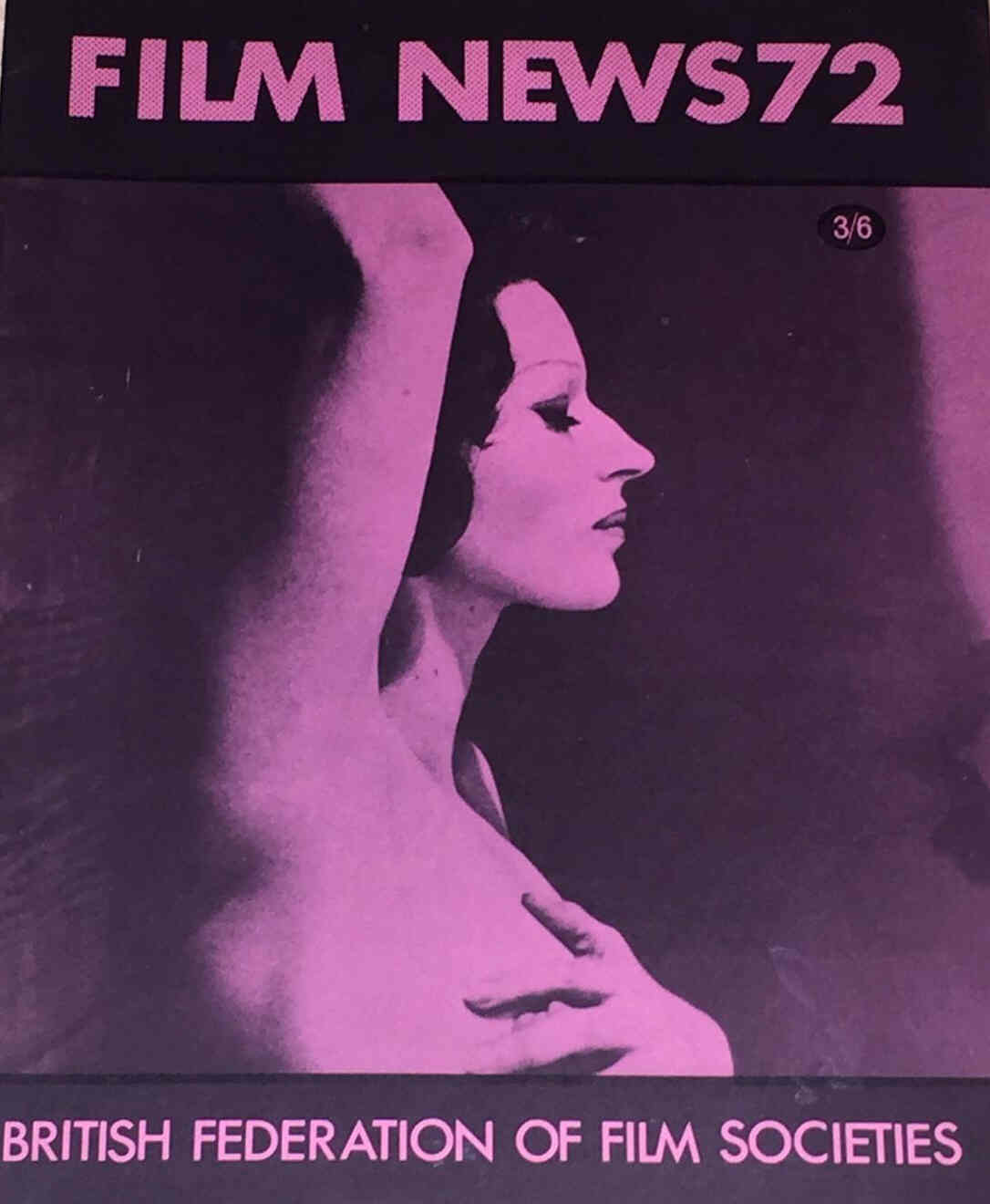 FILM NEWS BFOFS magazine cover Issue 72 Spring 1970