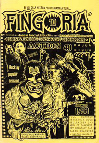 FINGORIA magazine cover Issue 10  January 1993