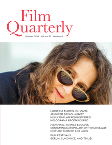 FILM QUARTERLY magazine side cover  Vol 71 No 4 Summer 2018