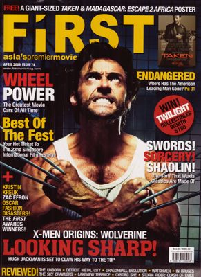 FIRST (Si) magazine cover Issue 78 April 2009