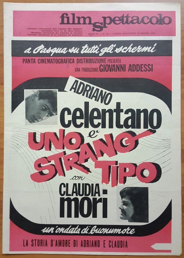 FILM SPETTACOLO magazine side cover Issue 24 23 February 1970