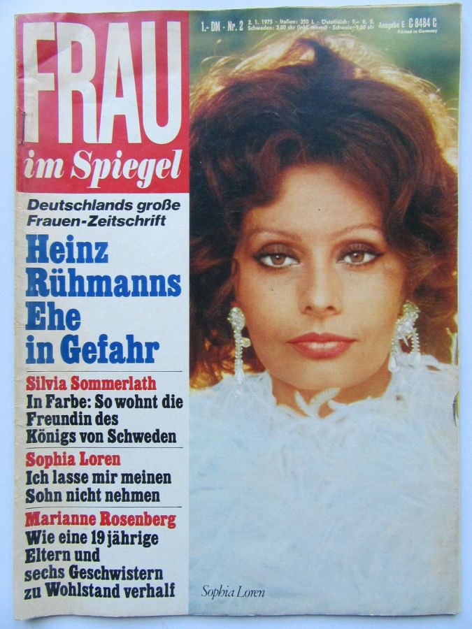FRAU IM SPIEGEL magazine cover Issue 2 2 January 1975
