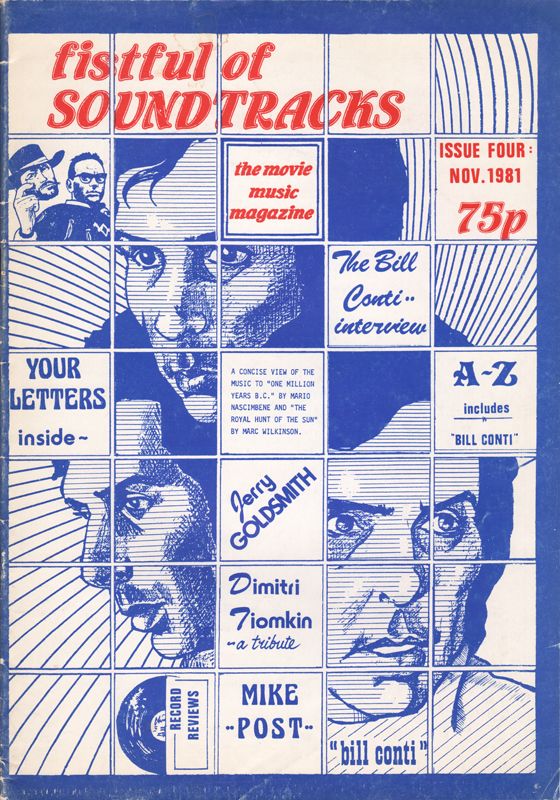 FISTFUL OF SOUNDTRACKS magazine side cover Issue 4  November 1981