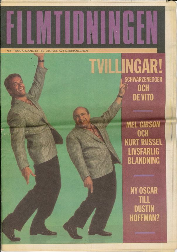 FILM TIDNINGEN magazine side cover Issue 1   1989
