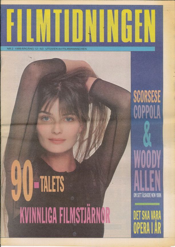 FILM TIDNINGEN magazine cover Issue 2   1989