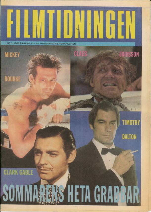 FILM TIDNINGEN magazine cover Issue 3   1989