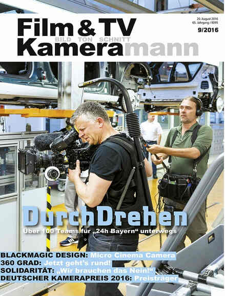 FILM TV KAMERAMANN magazine cover Issue 9 September 2016