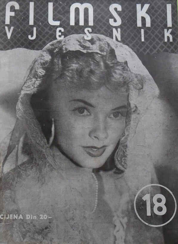 FILMSKI VJESNIK magazine cover Issue 18  1953