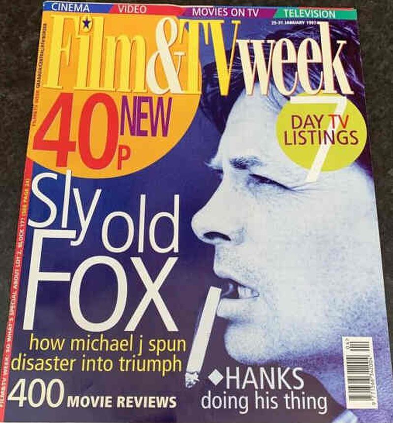 FILM AND TV WEEK magazine side cover 25 January 1997