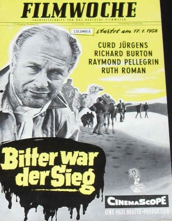 FILMWOCHE magazine side cover Issue 52 21 December 1957