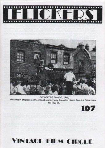 FLICKERS magazine cover Issue 107 August 1998