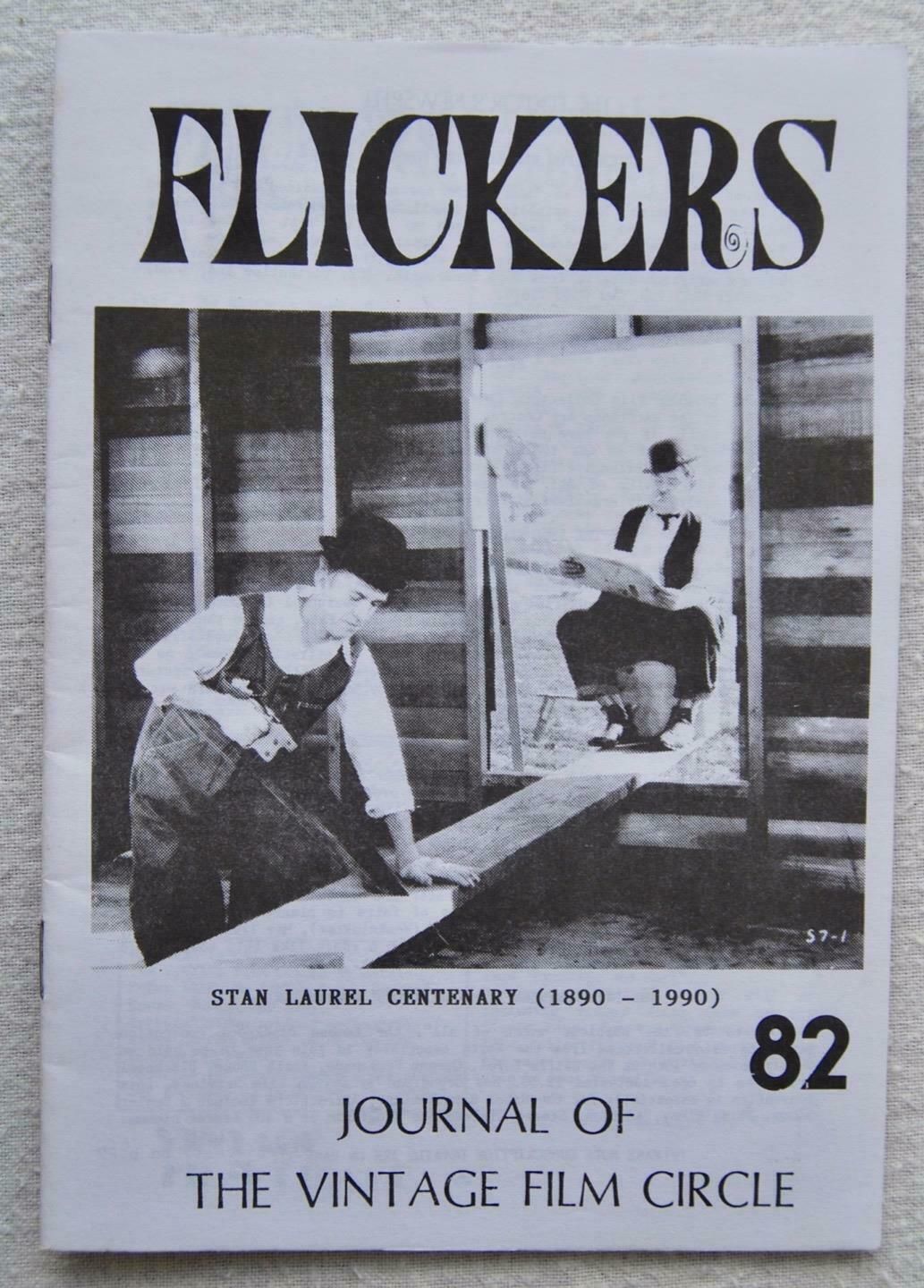 FLICKERS magazine side cover Issue 82  1990