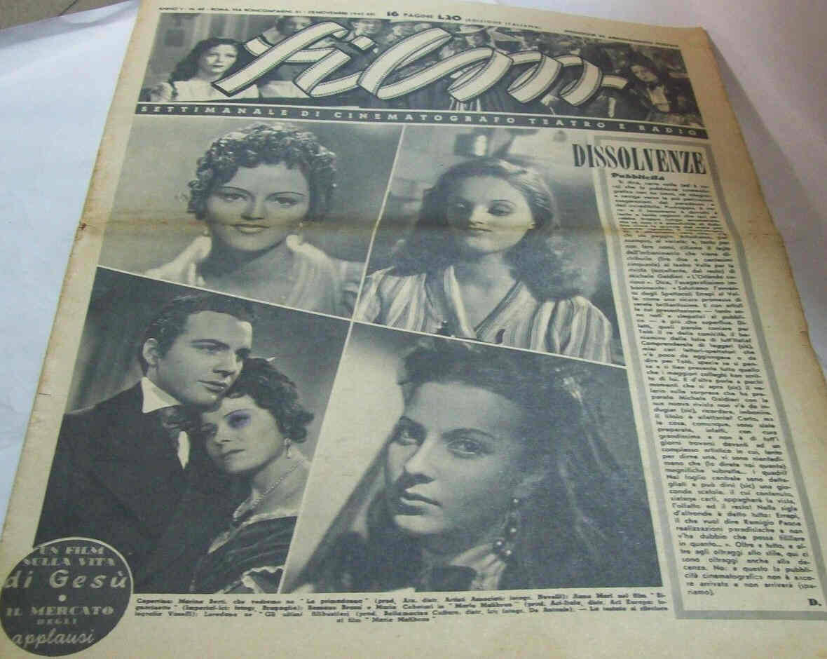 FILM (1938-50) magazine cover Issue 48 28 November 1942