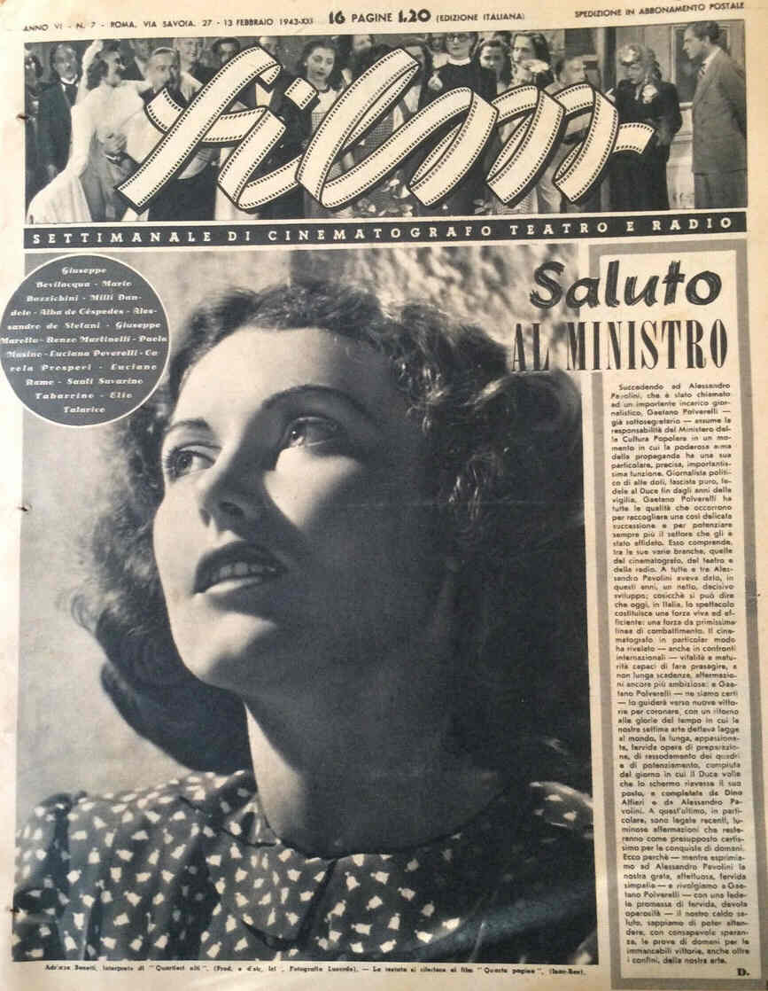 FILM (1938-50) magazine cover Issue 7 13 February 1943