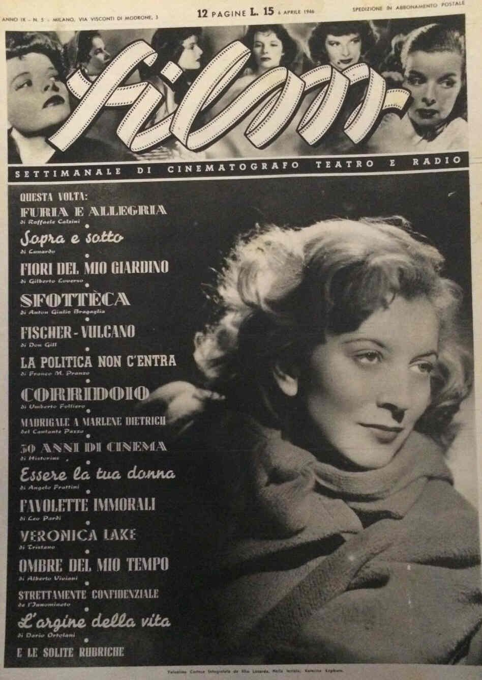 FILM (1938-50) magazine cover Issue 5 6 April 1946