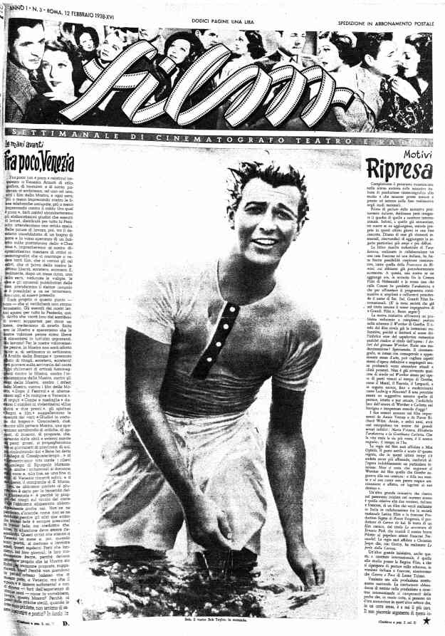 FILM (1938-50) magazine cover Issue 3 12 February 1938