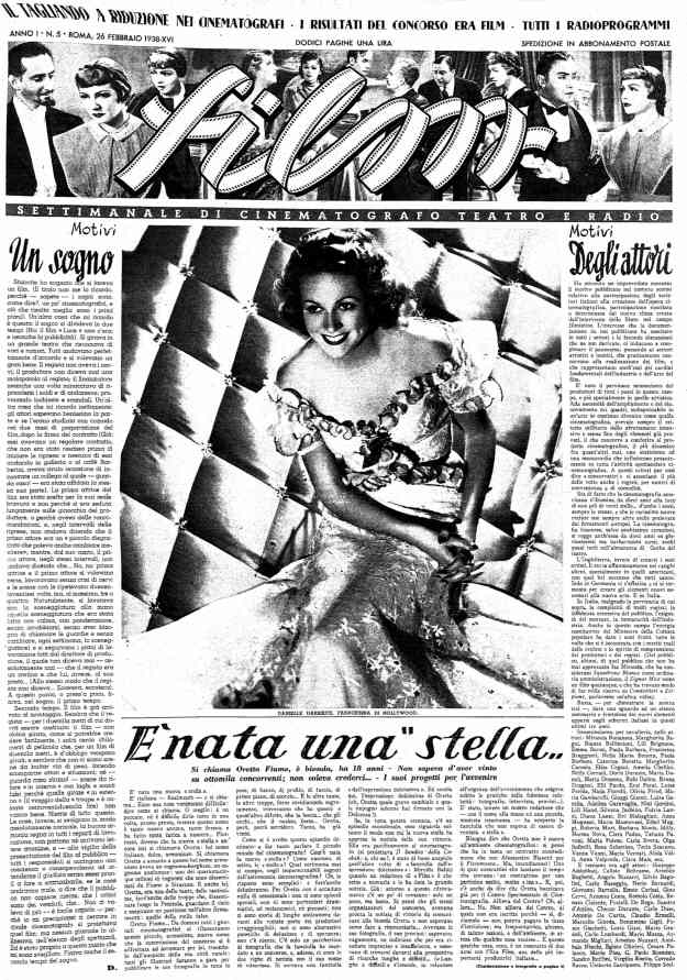 FILM (1938-50) magazine cover Issue 5 26 February 1938