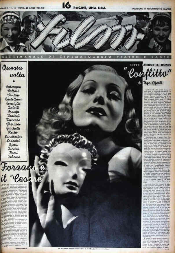 FILM (1938-50) magazine cover Issue 16 22 April 1939