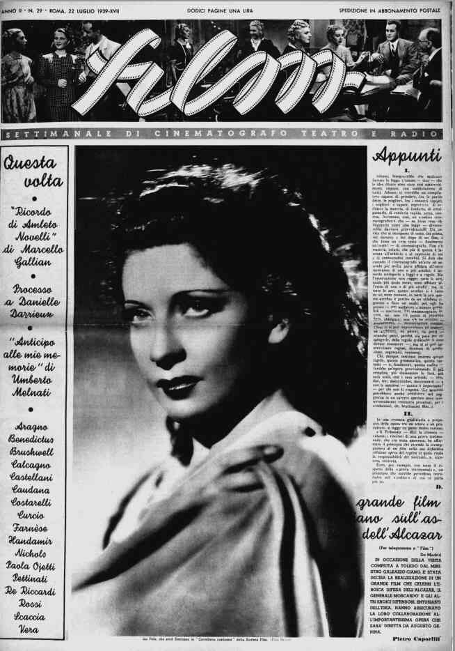 FILM (1938-50) magazine cover Issue 29 22 July 1939