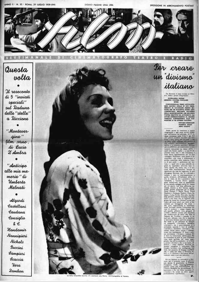 FILM (1938-50) magazine cover Issue 30 29 July 1939