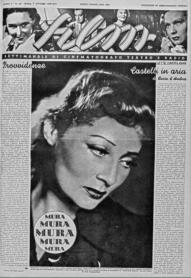 FILM (1938-50) magazine cover Issue 40 7 October 1939