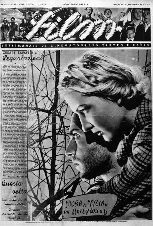 FILM (1938-50) magazine cover Issue 48 2 December 1939