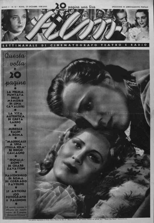 FILM (1938-50) magazine cover Issue 51 23 December 1939