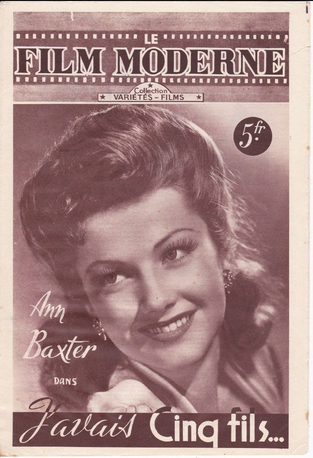 FILM MODERNE | LE magazine cover Issue 6 8 April 1947