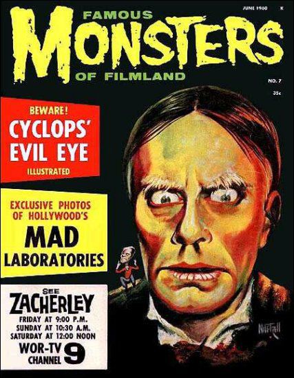 FAMOUS MONSTERS OF FILMLAND magazine cover Issue 7 June 1960