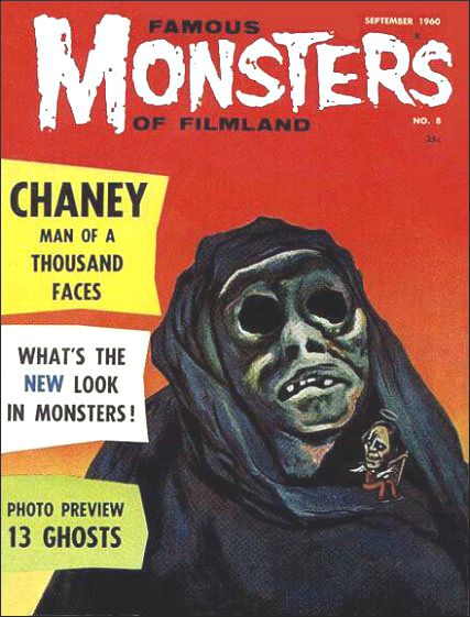 FAMOUS MONSTERS OF FILMLAND magazine cover Issue 8 September 1960